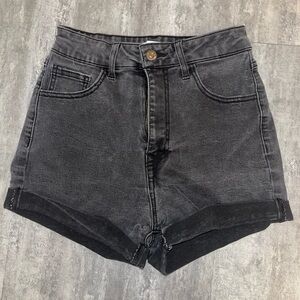 Charcoal/black Forever 21 Jean shorts